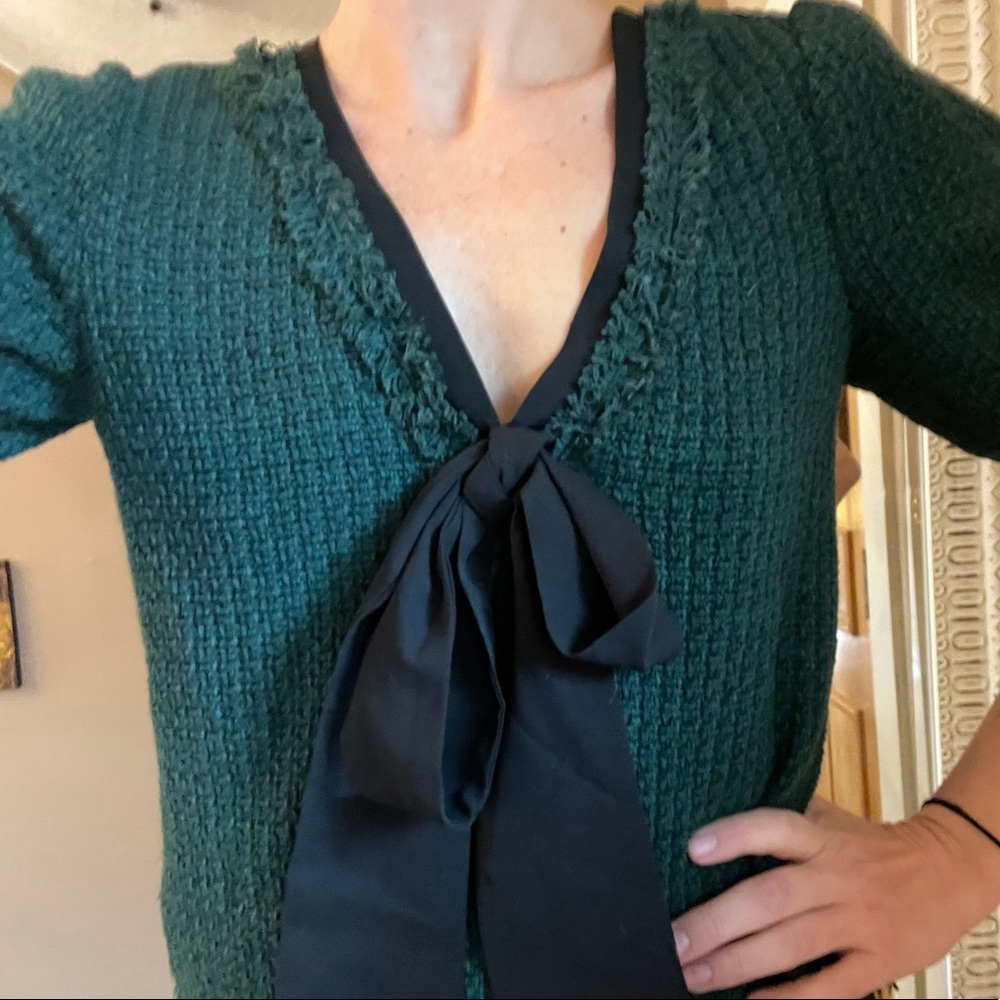 Zara Trafaluc Blouse with Bow